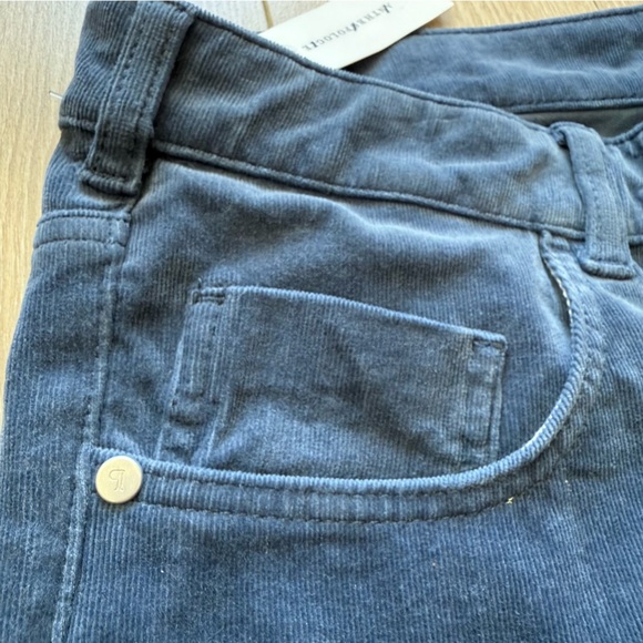 NWT Pilcro Anthropologie High-Rise Skinny Stretch Corduroy Pants Blue Sz 34 Tall - Picture 11 of 14